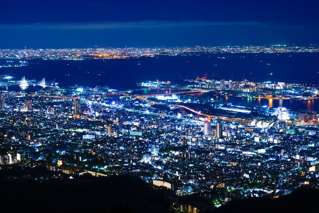 バイク　六甲山　絶景　カフェ２